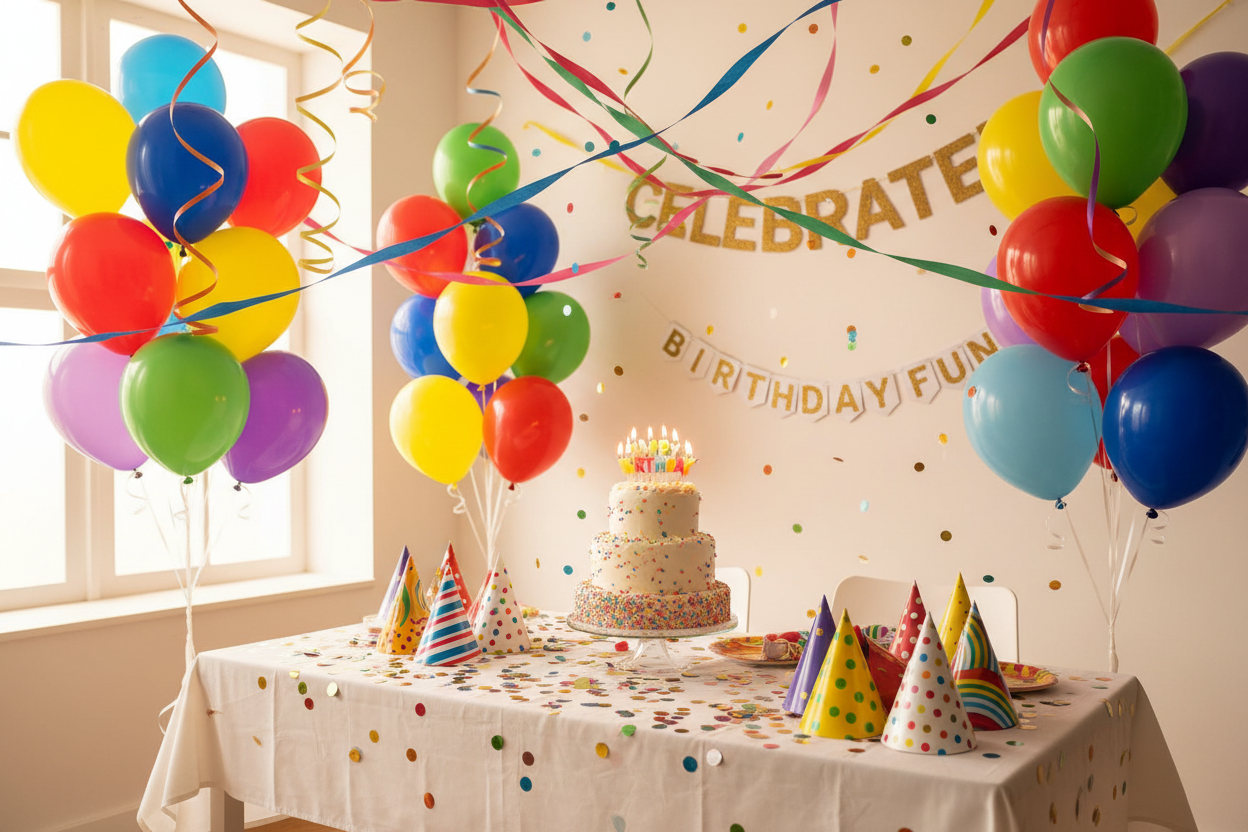 Birthday party decorations